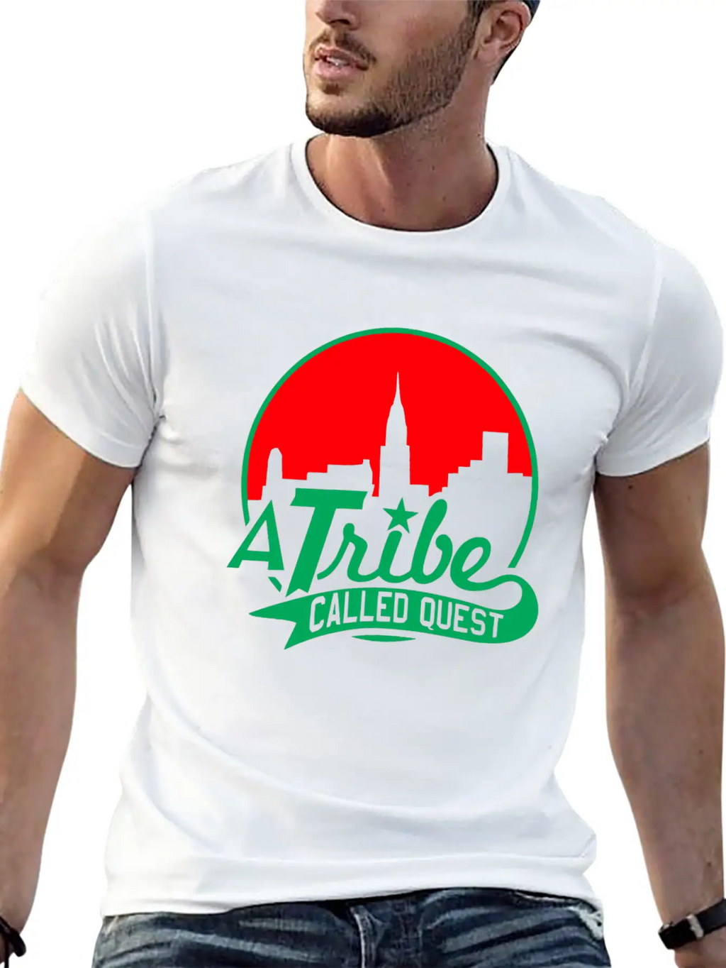 A_tribe_called_quest_green_red Essential Cotton Tee For Daily Outfits – Unisex Style