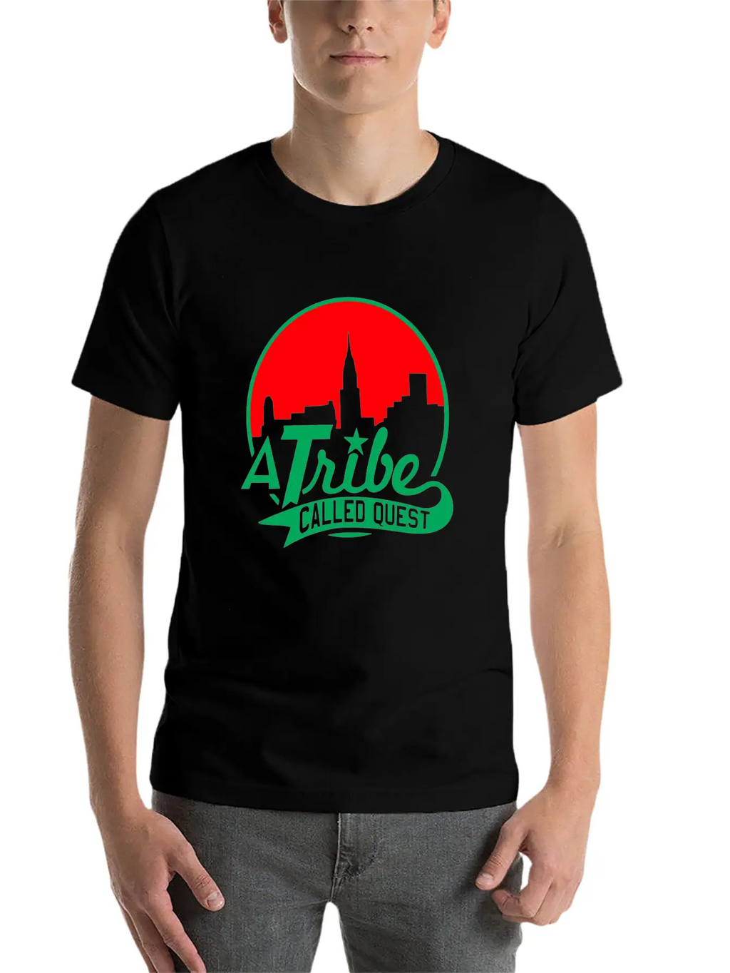 A_tribe_called_quest_green_red Essential Cotton Tee For Daily Outfits – Unisex Style