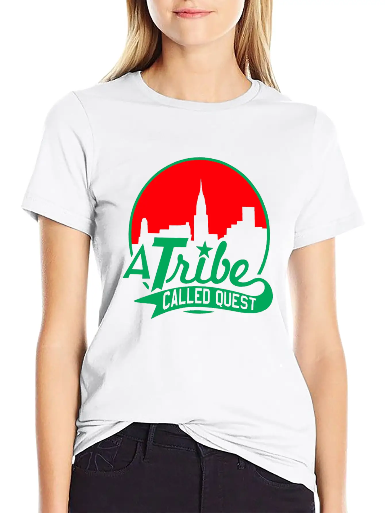 A_tribe_called_quest_green_red Essential Cotton Tee For Daily Outfits – Unisex Style