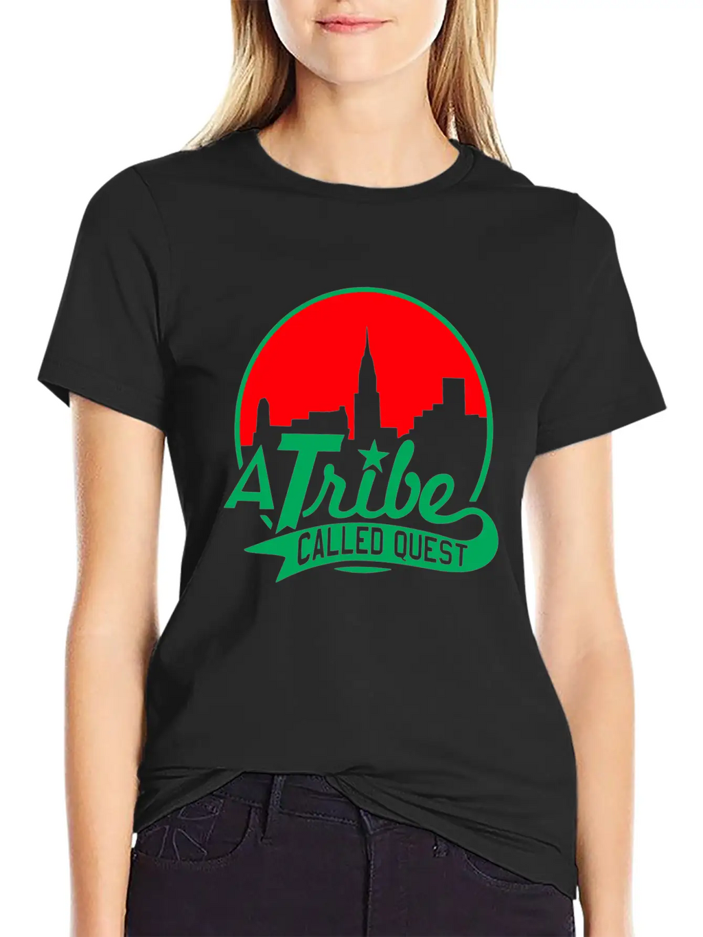 A_tribe_called_quest_green_red Essential Cotton Tee For Daily Outfits – Unisex Style