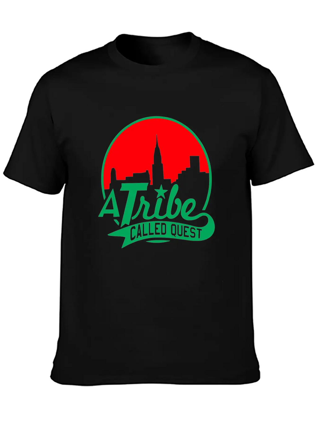 A_tribe_called_quest_green_red Essential Cotton Tee For Daily Outfits – Unisex Style