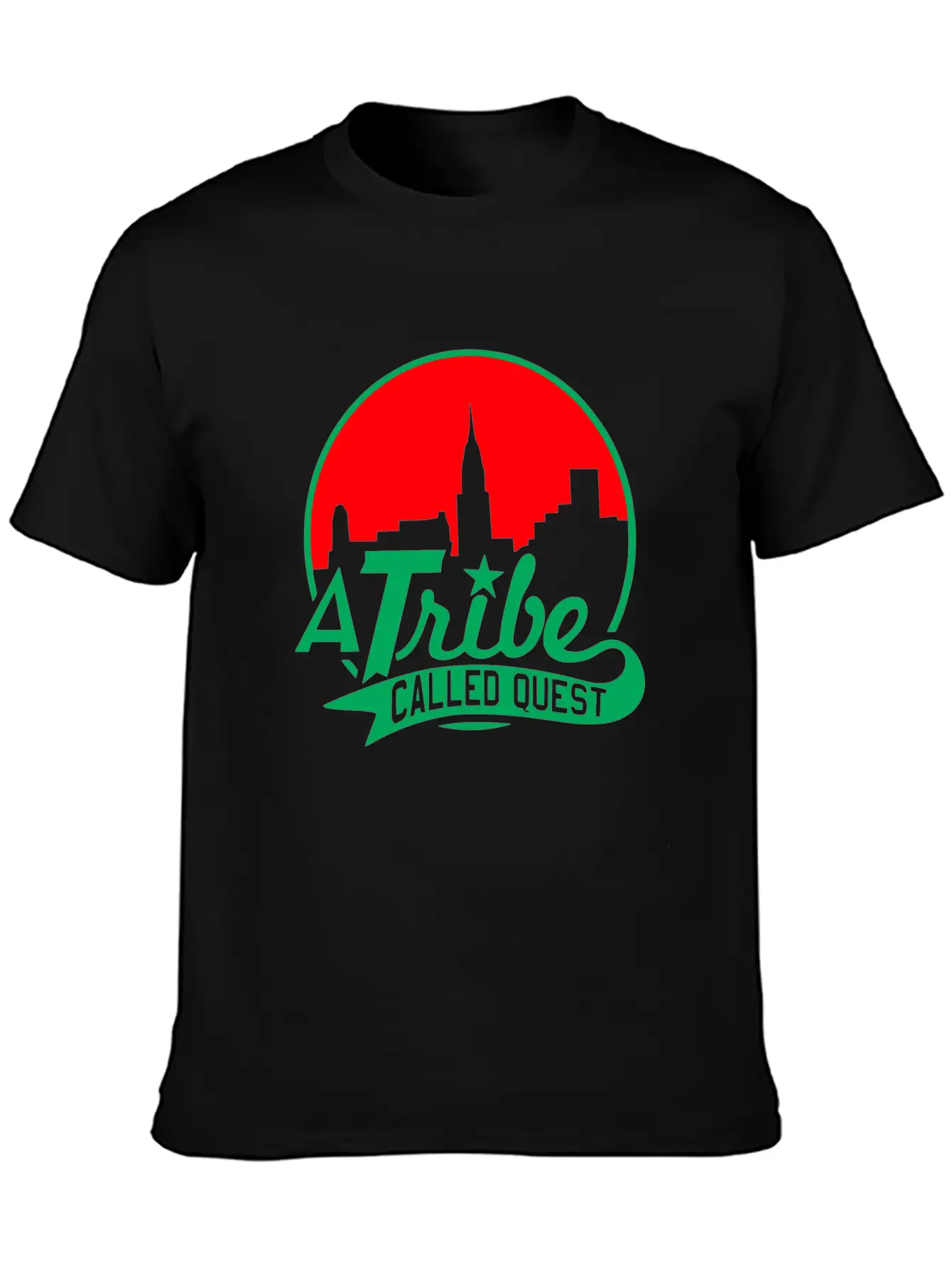 A_tribe_called_quest_green_red Essential Cotton Tee For Daily Outfits – Unisex Style