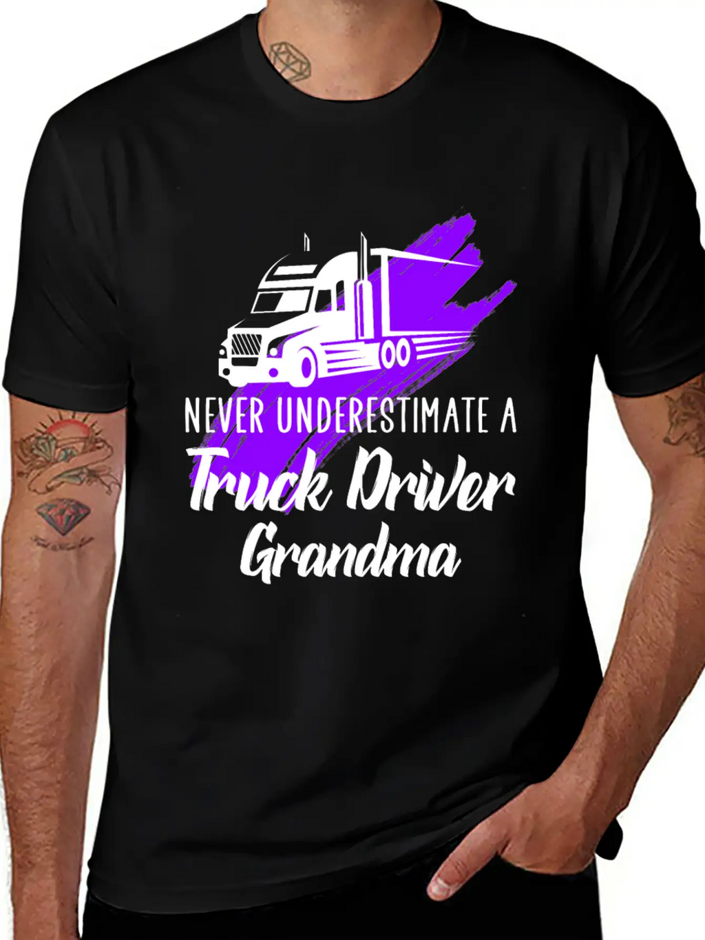 A Truck Driver Grandma Unisex Casual T-Shirt – Clean Design For Daily Comfort