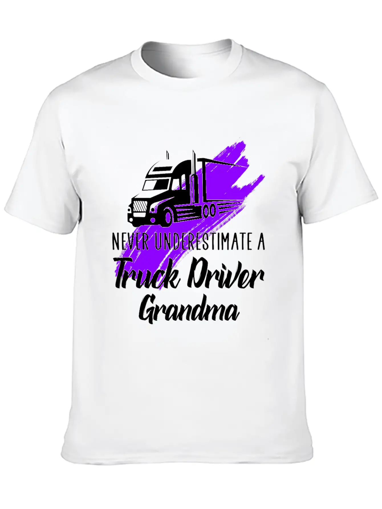 A Truck Driver Grandma Unisex Casual T-Shirt – Clean Design For Daily Comfort