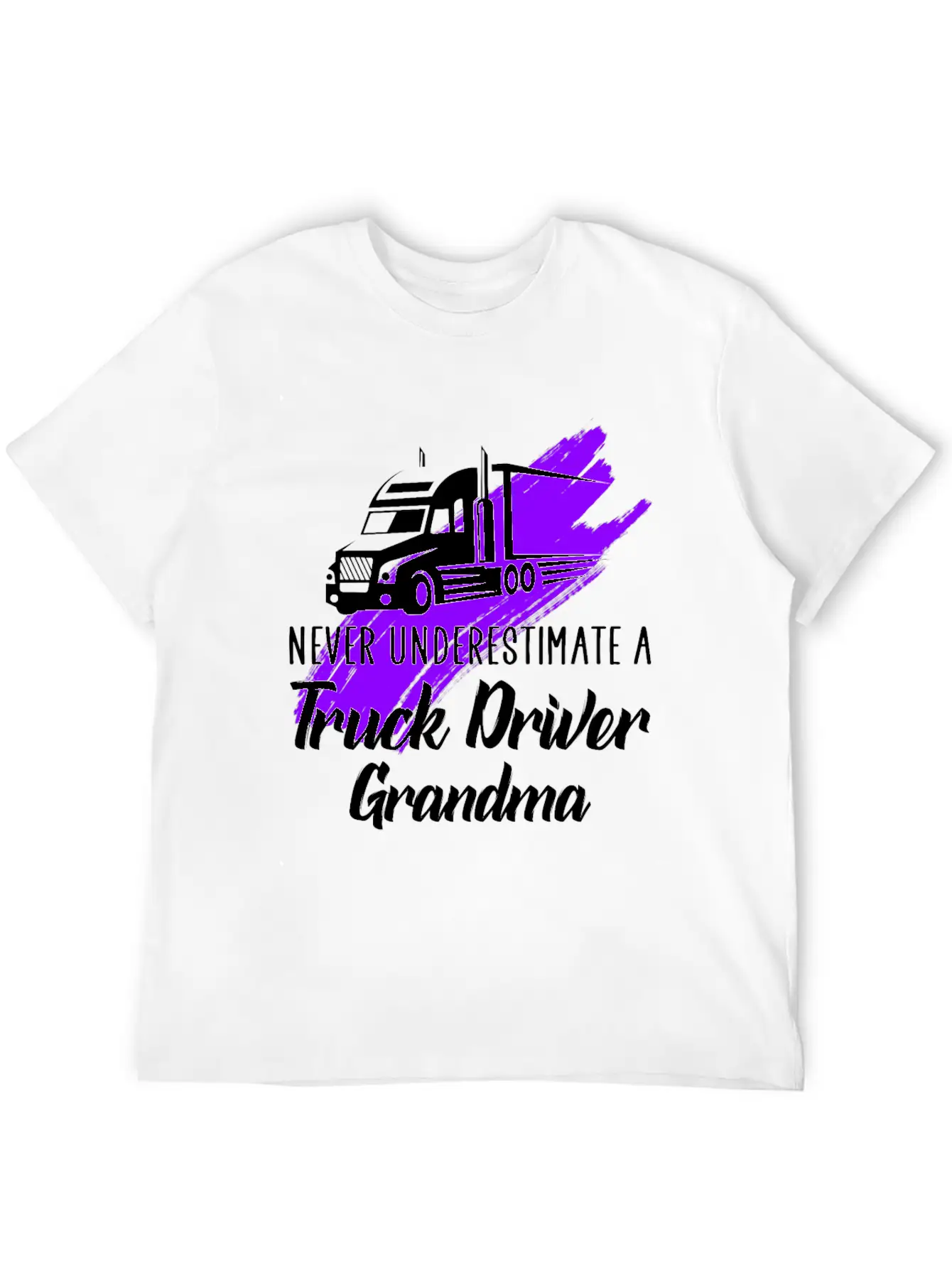 A Truck Driver Grandma Unisex Casual T-Shirt – Clean Design For Daily Comfort