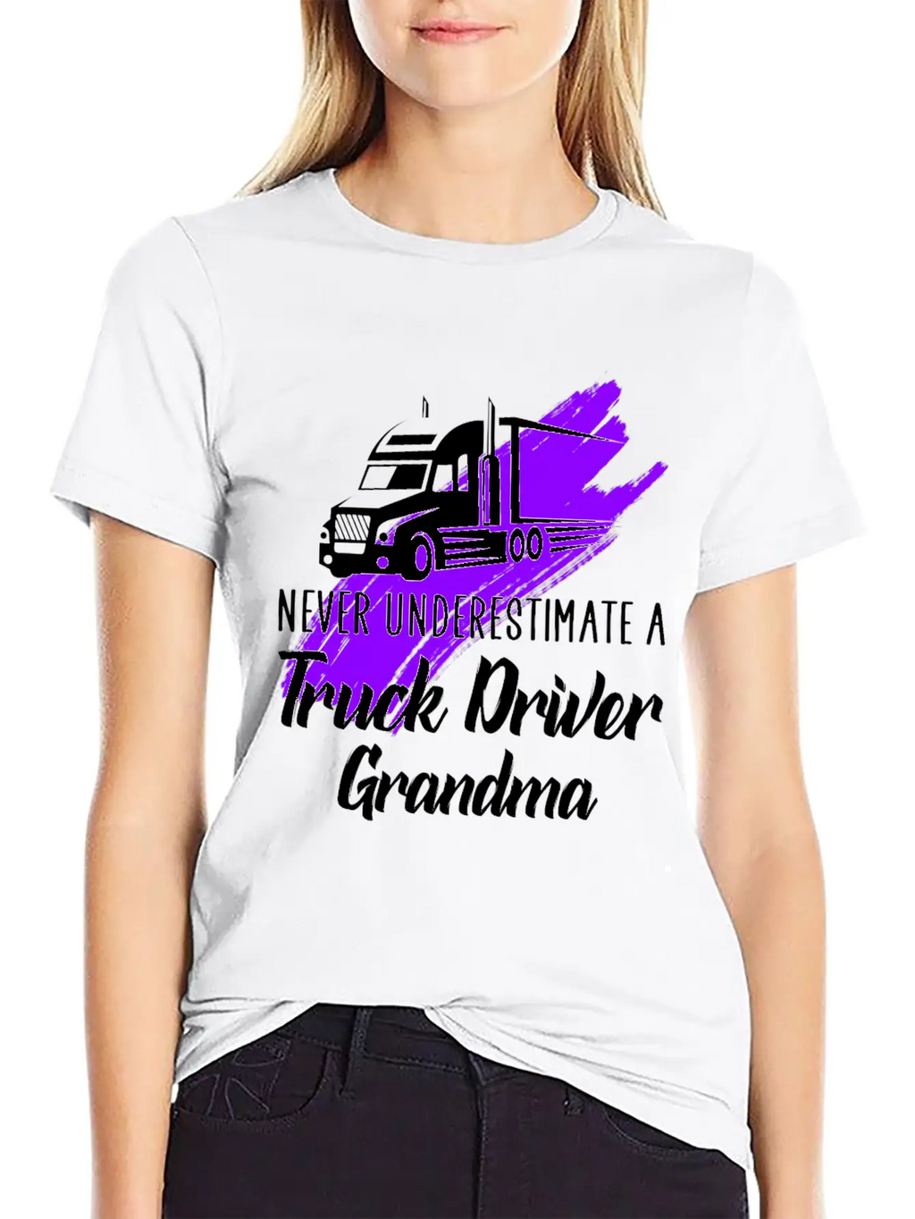 A Truck Driver Grandma Unisex Casual T-Shirt – Clean Design For Daily Comfort