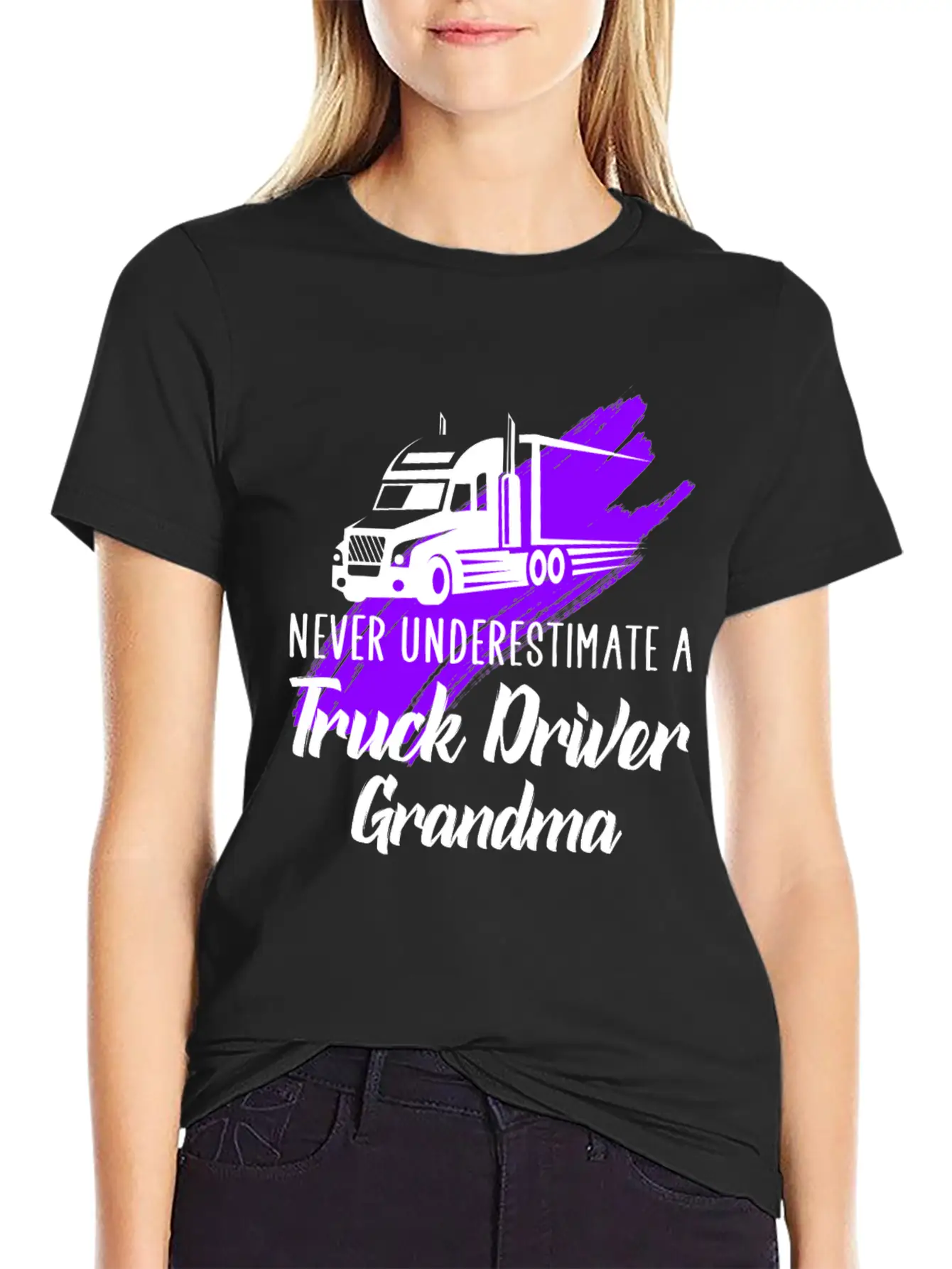 A Truck Driver Grandma Unisex Casual T-Shirt – Clean Design For Daily Comfort