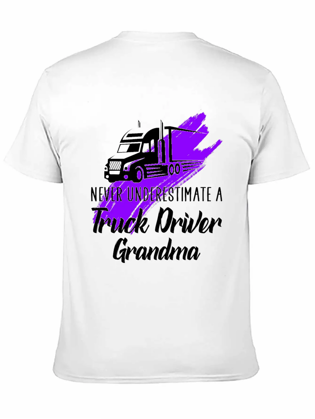 A Truck Driver Grandma Unisex Casual T-Shirt – Clean Design For Daily Comfort