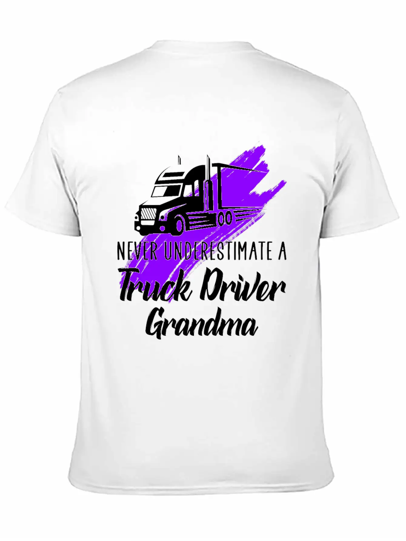 A Truck Driver Grandma Unisex Casual T-Shirt – Clean Design For Daily Comfort