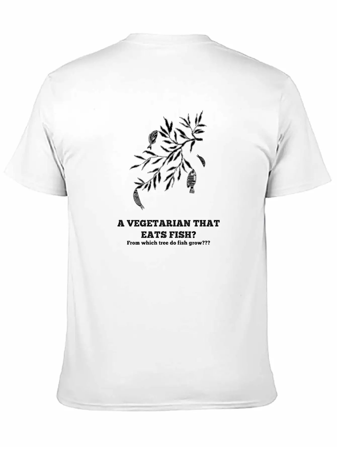 A Vegetarian That Eats Fish? Breathable Soft Cotton T-Shirt – Timeless Casual Look
