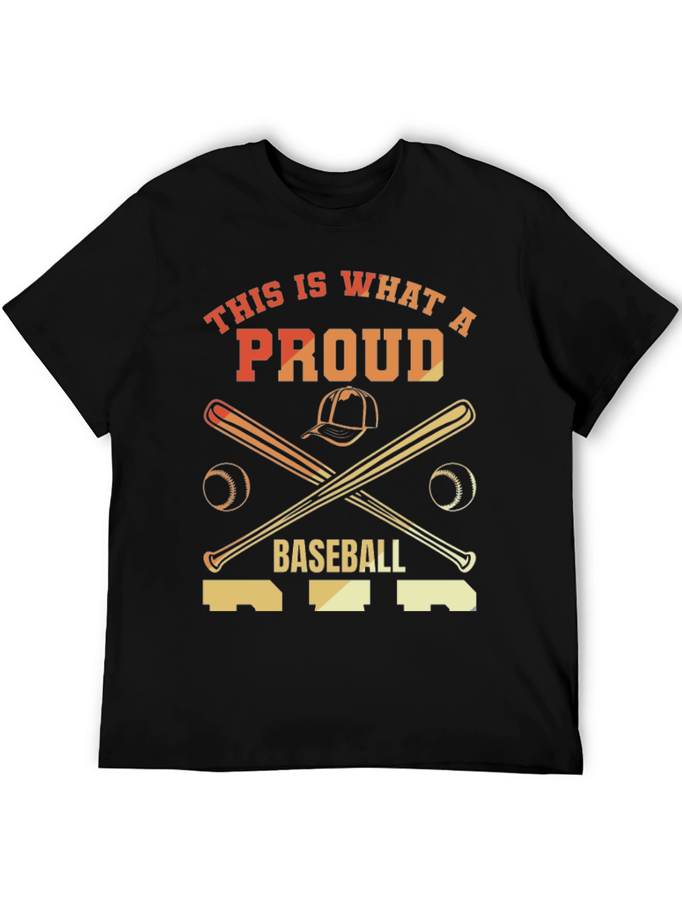 Proud Baseball T-Shirt - Baseball Bats & Hat Graphic Tee