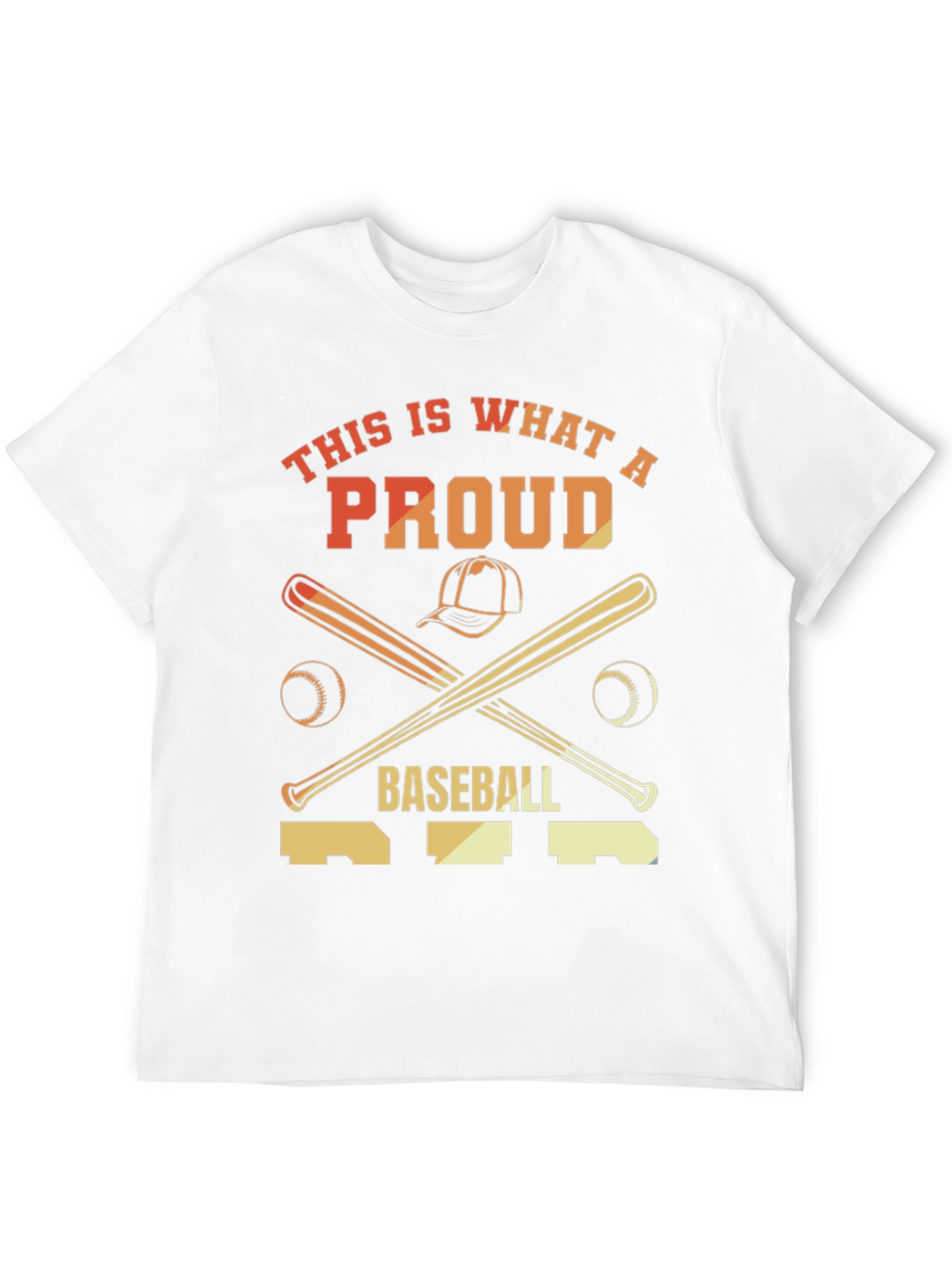 Proud Baseball T-Shirt - Baseball Bats & Hat Graphic Tee