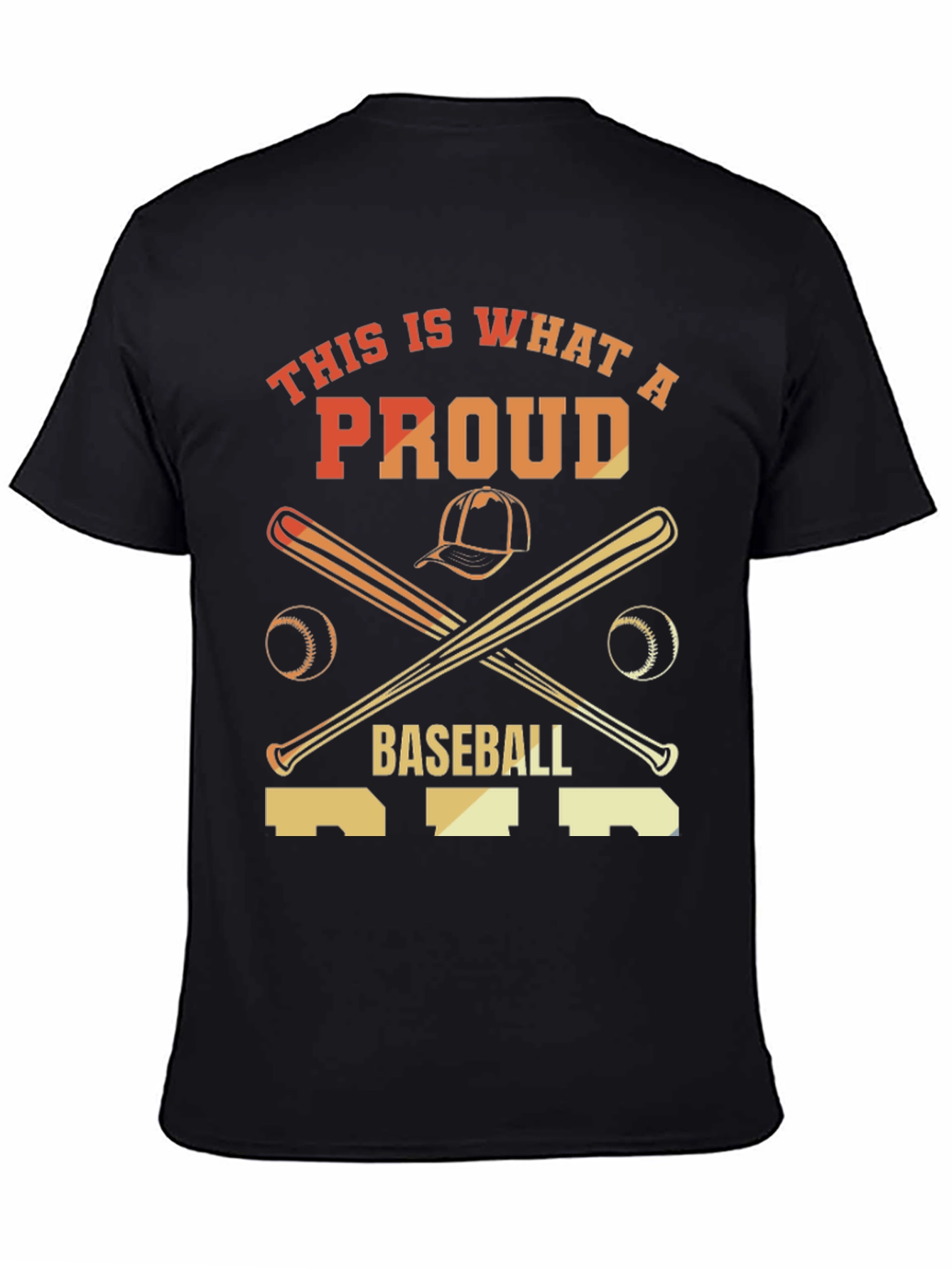 Proud Baseball T-Shirt - Baseball Bats & Hat Graphic Tee