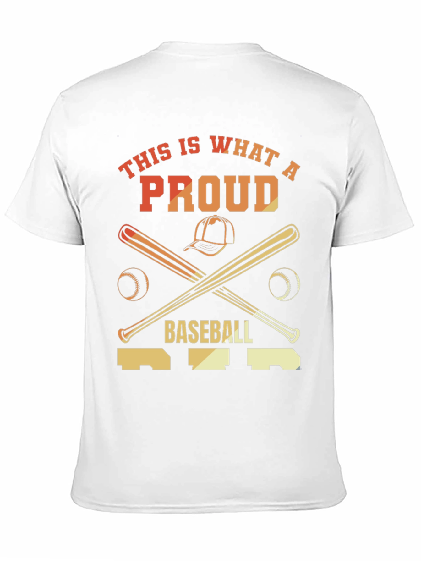 Proud Baseball T-Shirt - Baseball Bats & Hat Graphic Tee