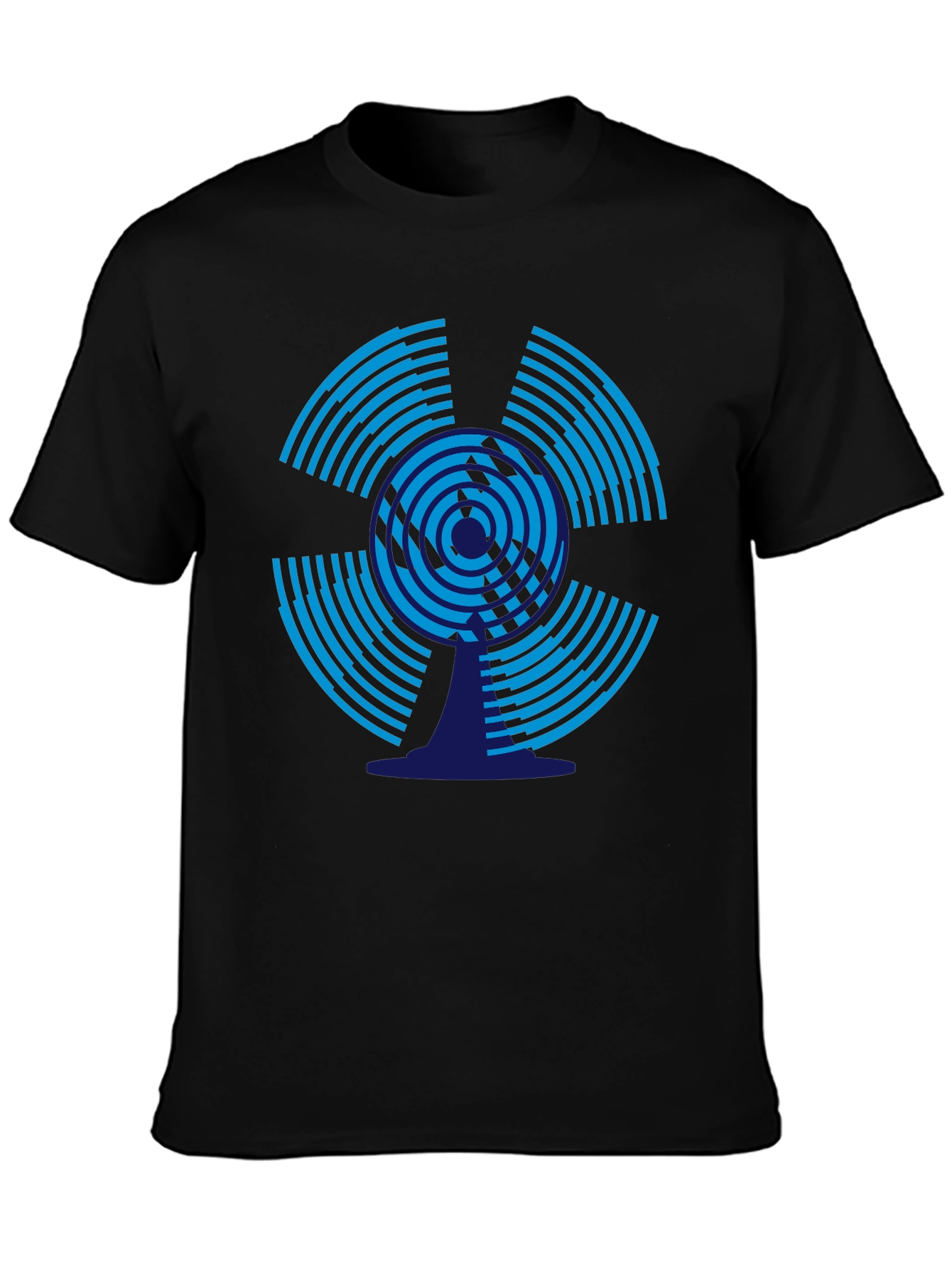Abstract Graphic Tee - Modern Black T-Shirt