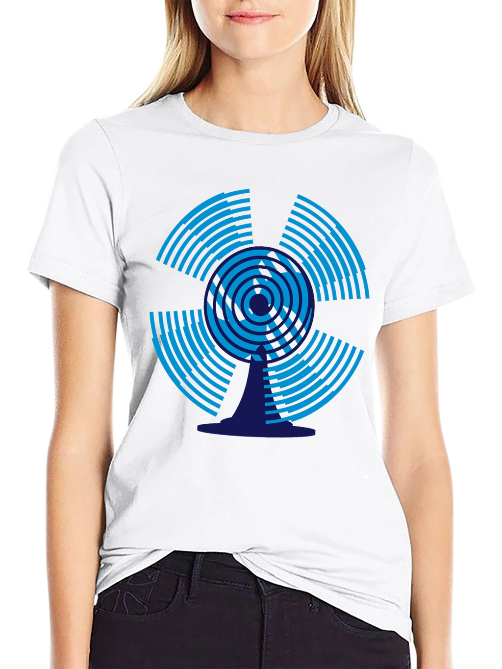 Abstract Graphic Tee - Modern Black T-Shirt
