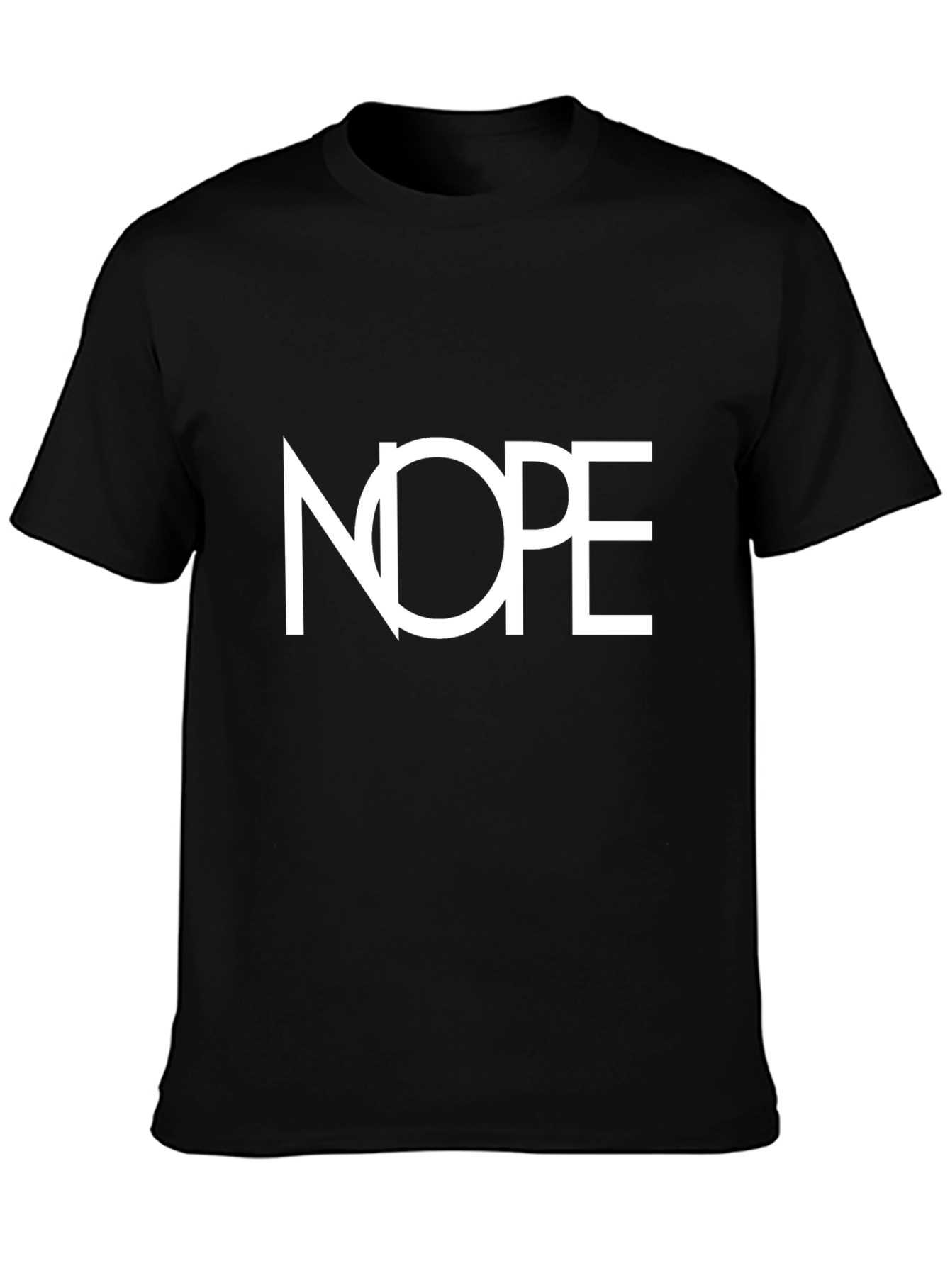 Nope Graphic T-Shirt - Mens Black Tee