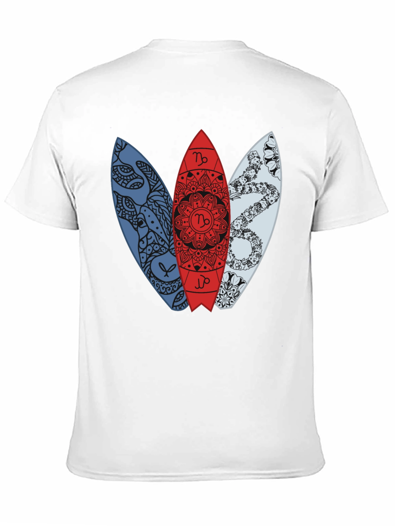 Surfboard Zodiac T-Shirt - Capricorn Design