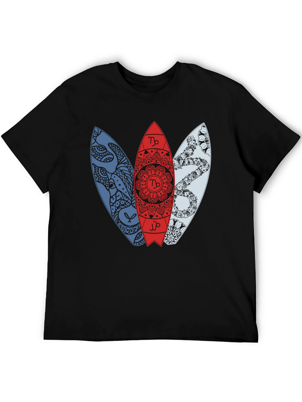 Surfboard Zodiac T-Shirt - Capricorn Design