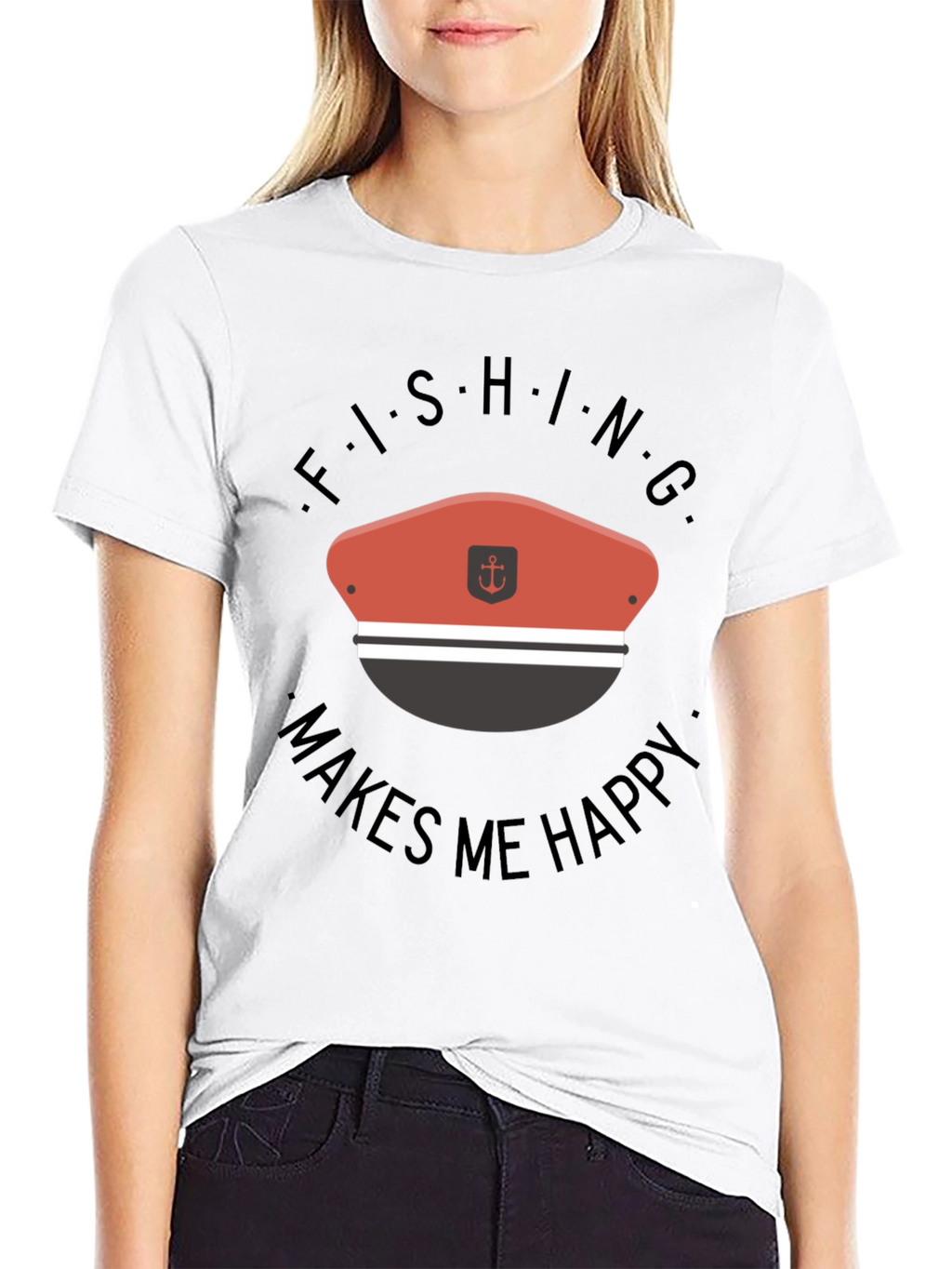 Fishing Makes Me Happy T-Shirt
