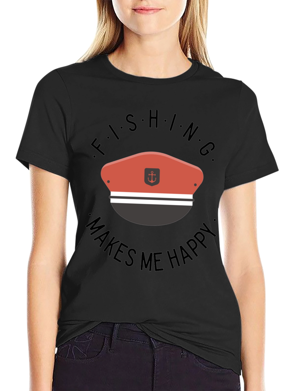 Fishing Makes Me Happy T-Shirt