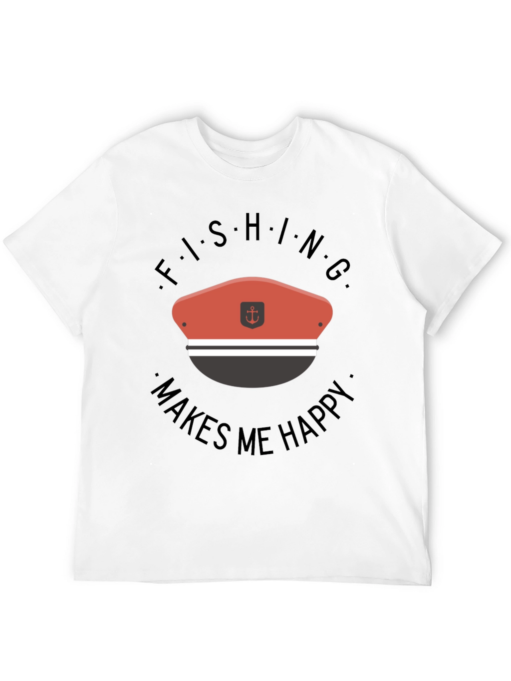 Fishing Makes Me Happy T-Shirt
