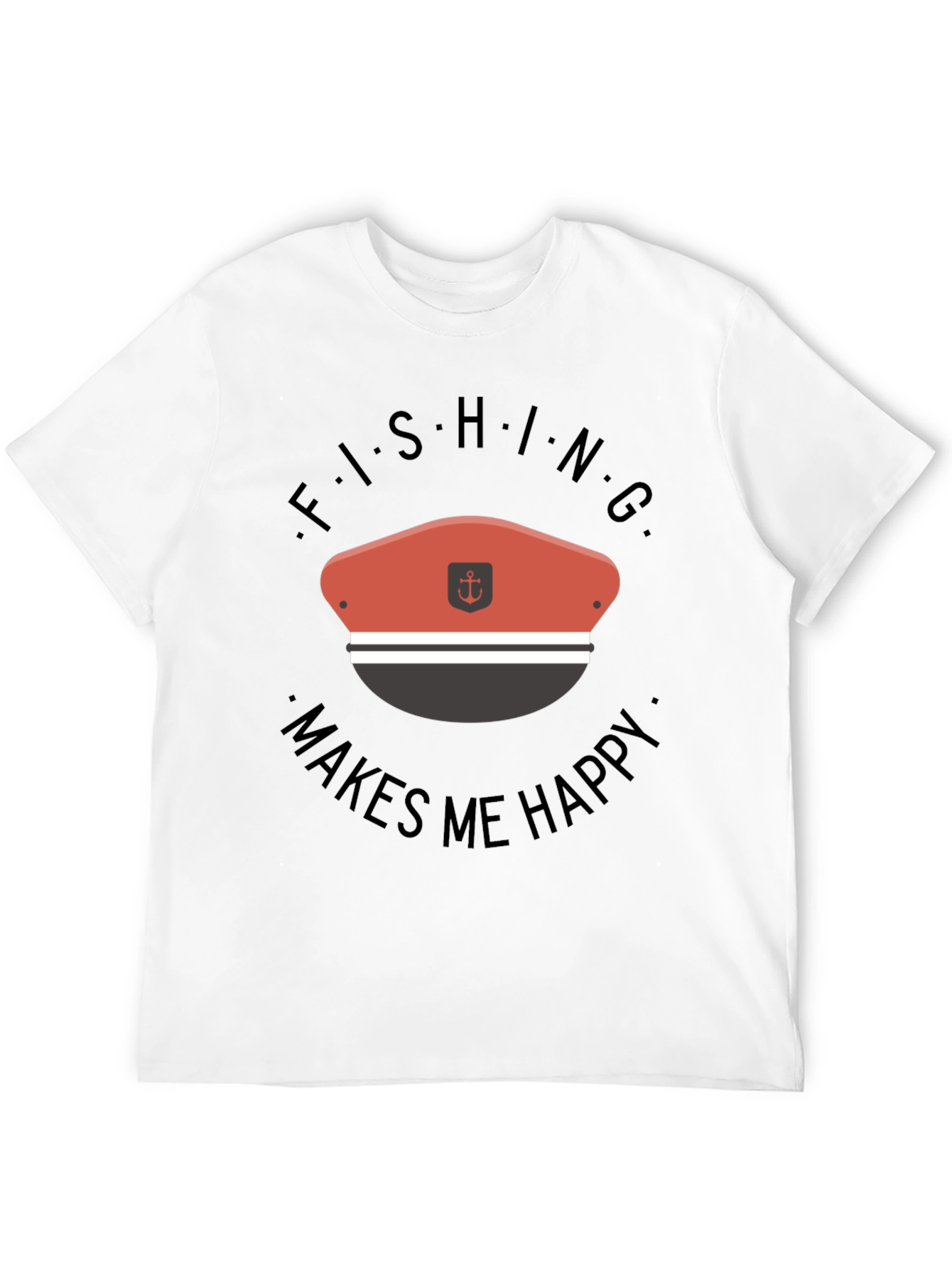 Fishing Makes Me Happy T-Shirt