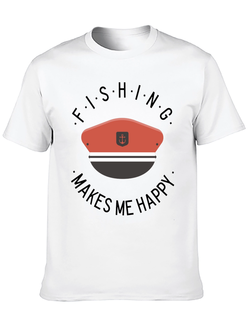 Fishing Makes Me Happy T-Shirt