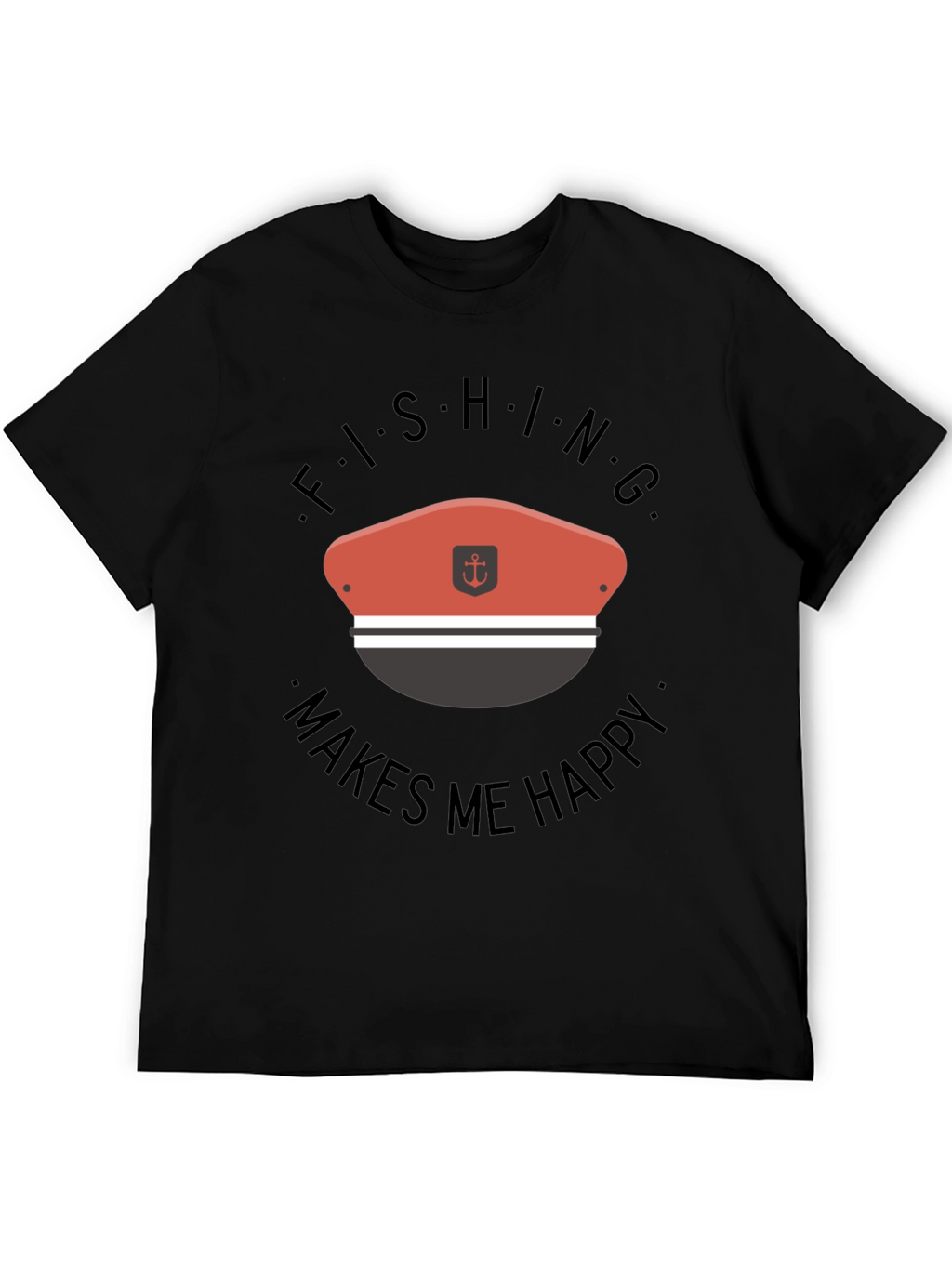 Fishing Makes Me Happy T-Shirt