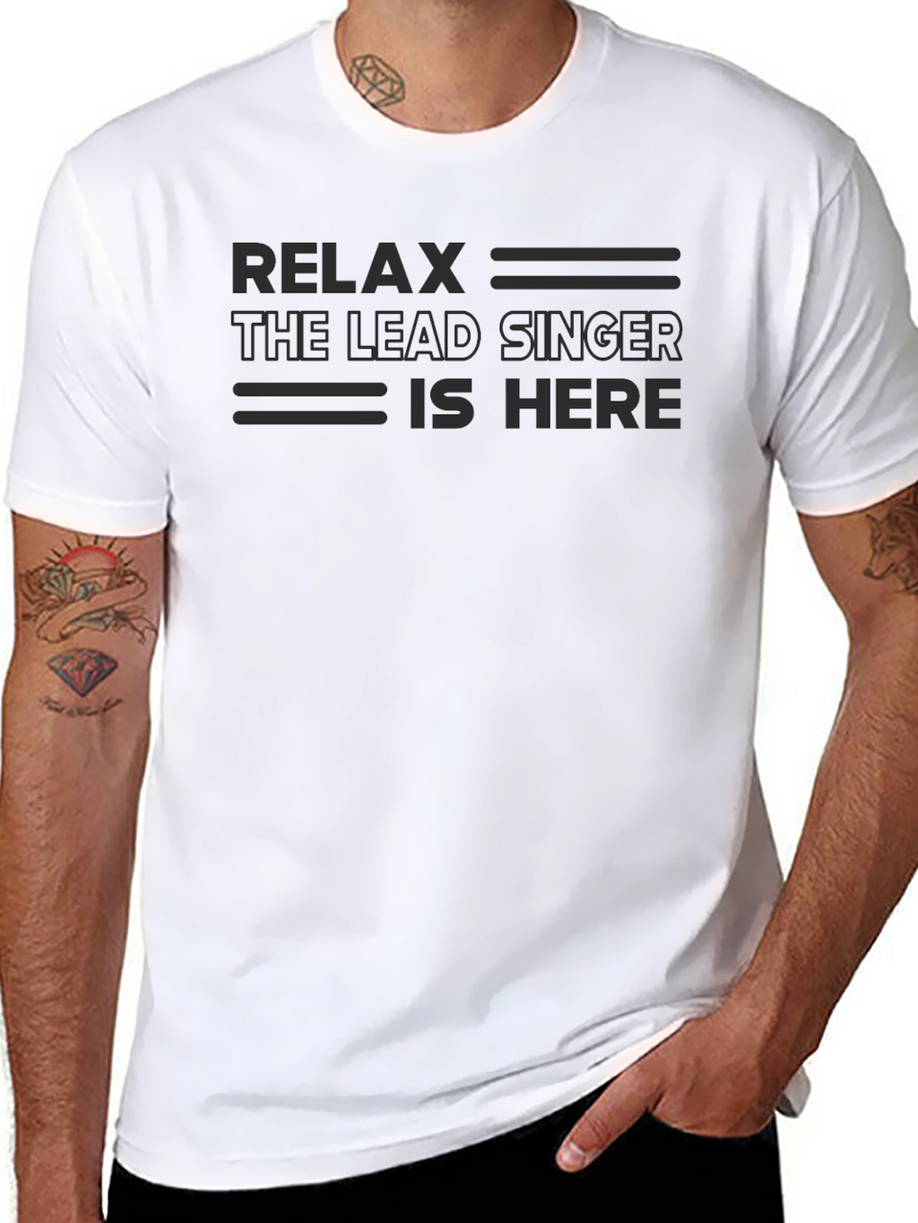Relax Lead Singer T-Shirt - Musician Apparel