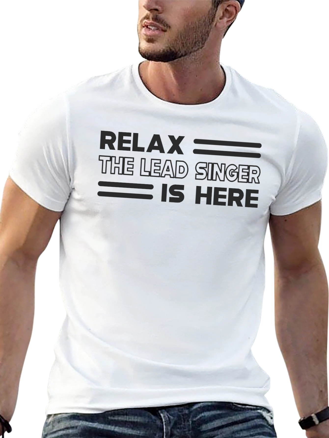 Relax Lead Singer T-Shirt - Musician Apparel