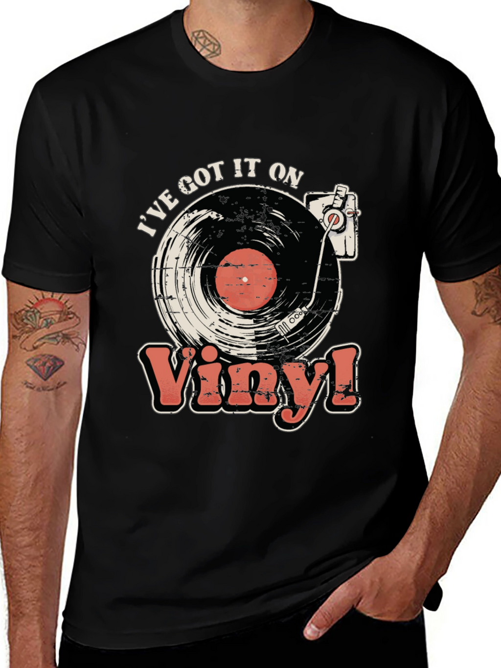 Ive Got It On Vinyl Black T-Shirt
