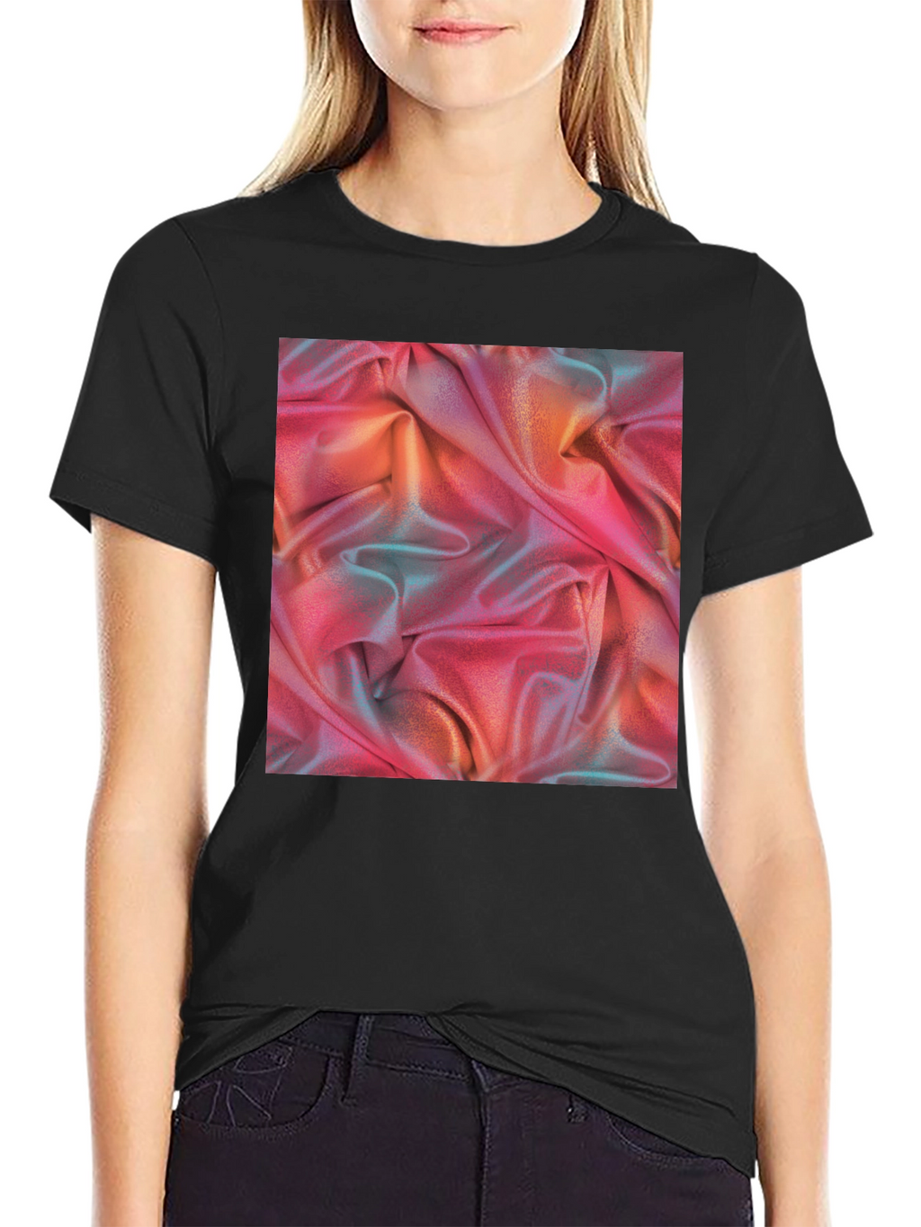 Abstract Fabric Texture Graphic Tee