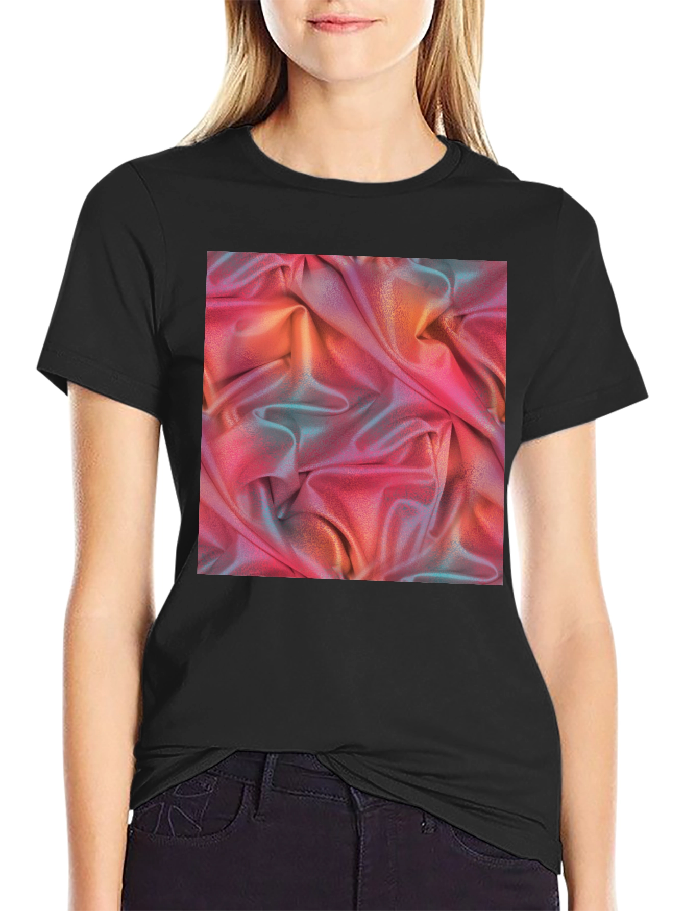 Abstract Fabric Texture Graphic Tee