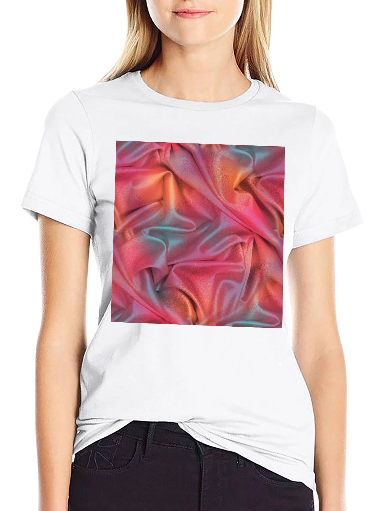 Abstract Fabric Texture Graphic Tee