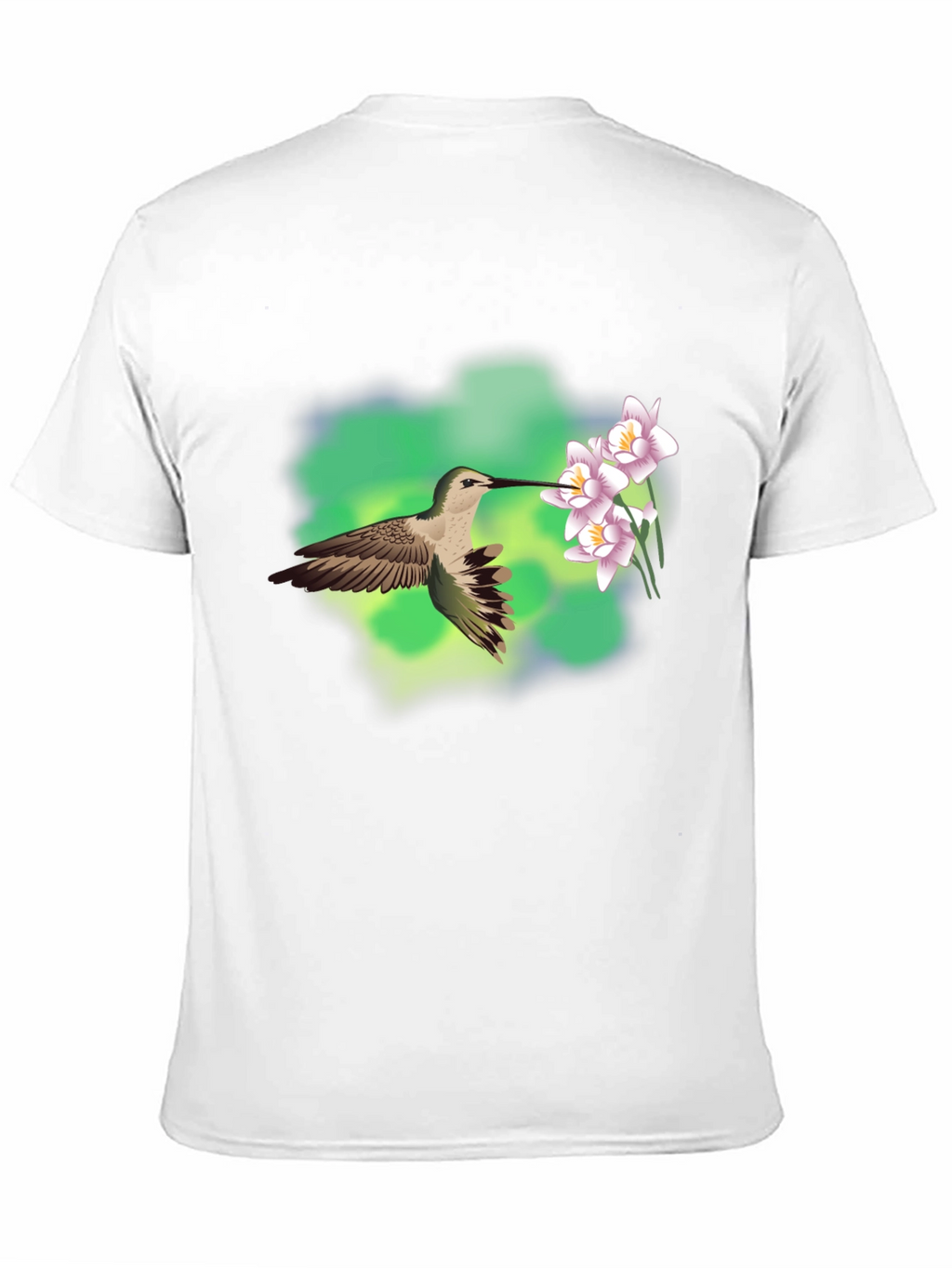 Hummingbird & Flower Graphic Tee