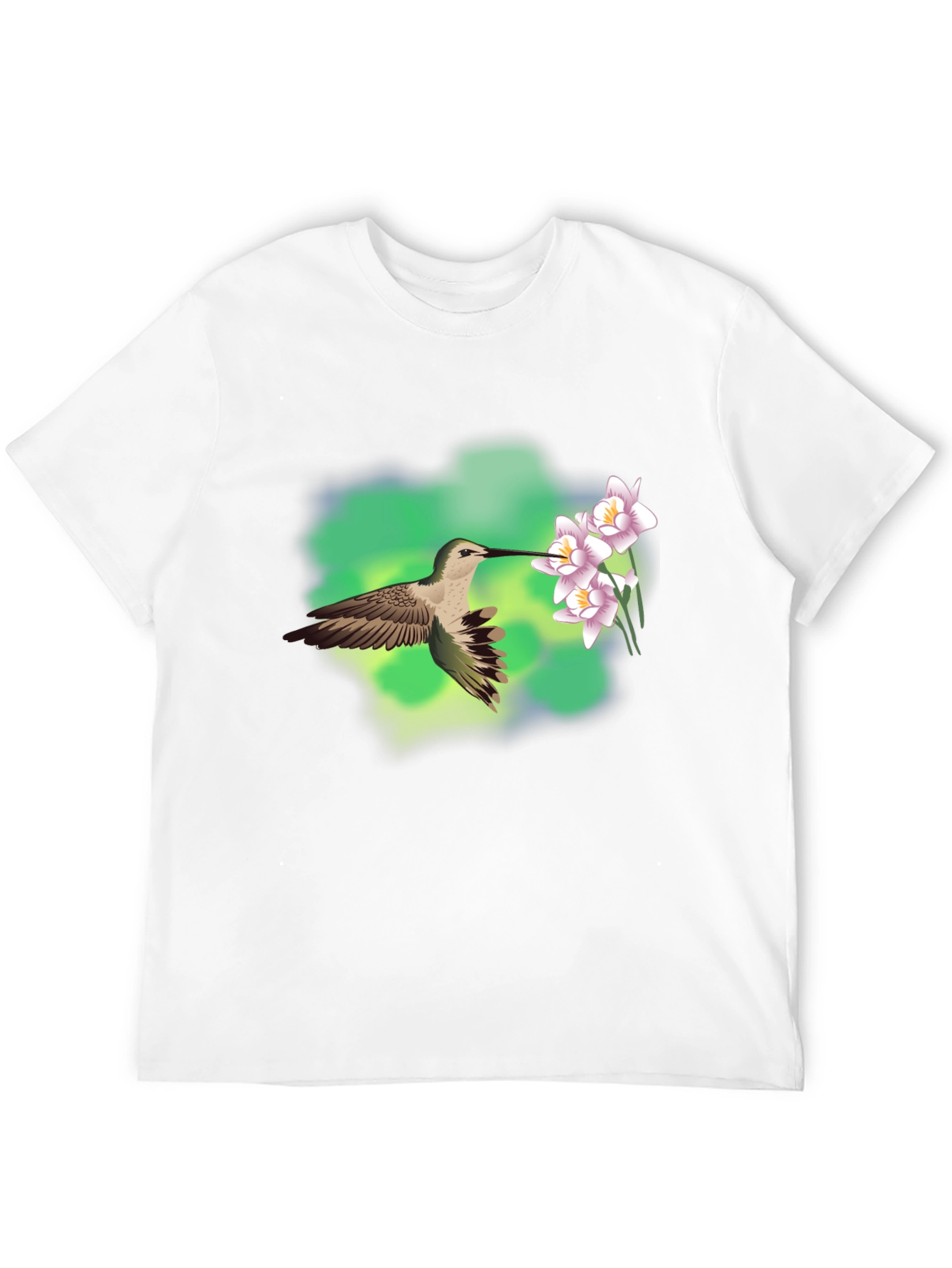 Hummingbird & Flower Graphic Tee