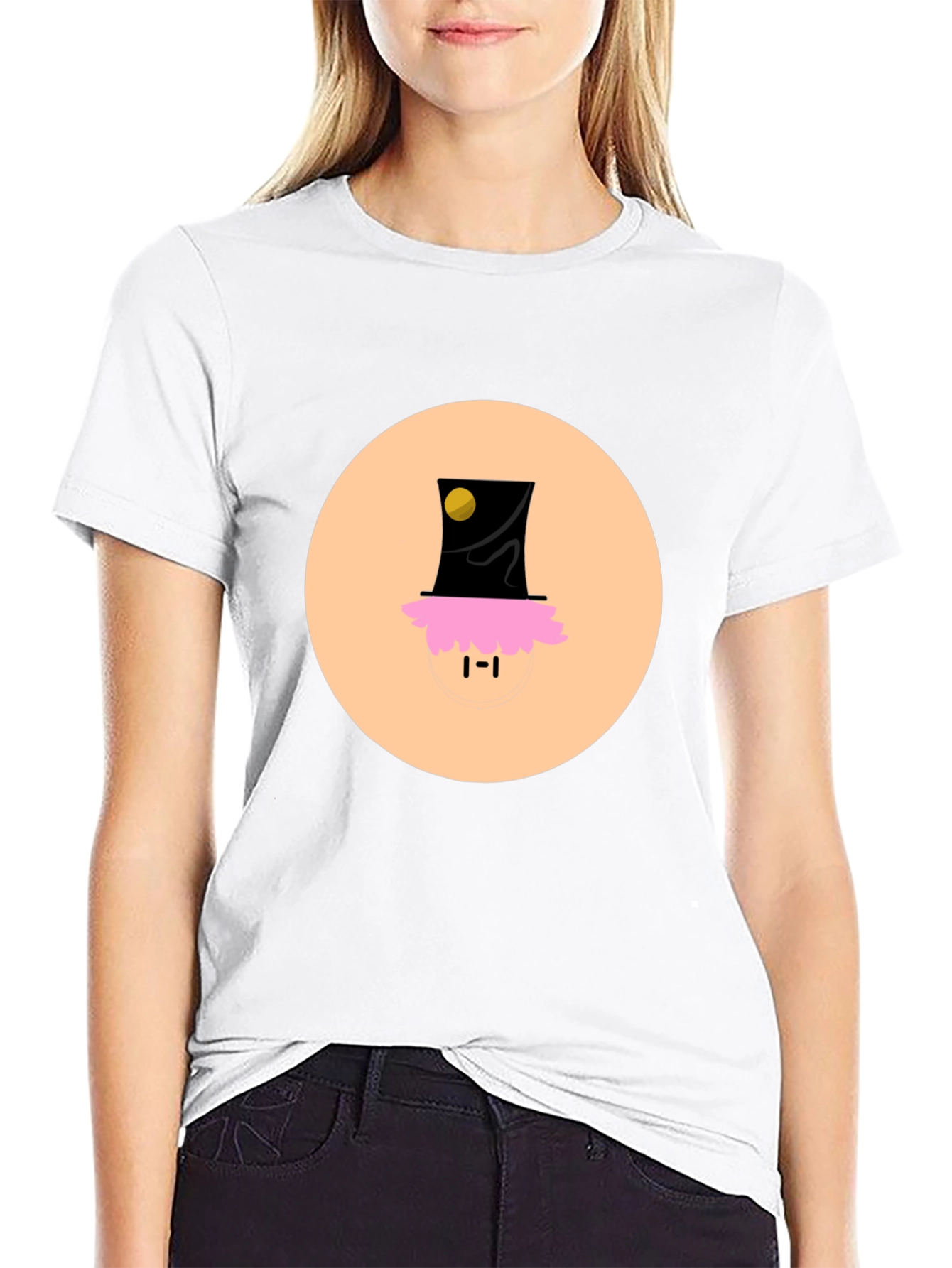 Funky Top Hat Tee - Unique Graphic Print T-Shirt