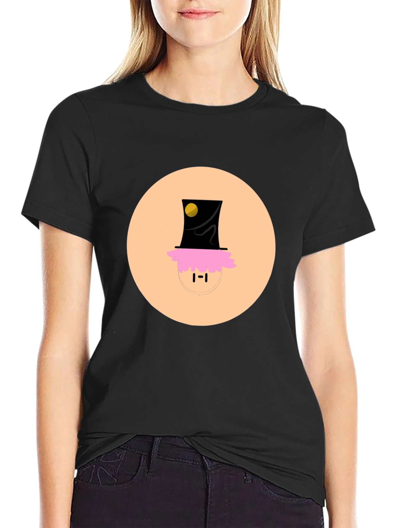 Funky Top Hat Tee - Unique Graphic Print T-Shirt