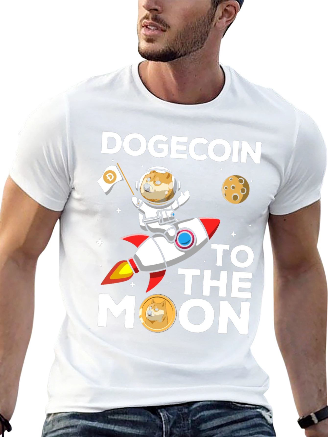 Dogecoin to the Moon T-Shirt