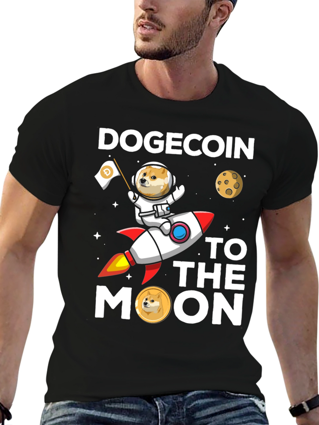 Dogecoin to the Moon T-Shirt