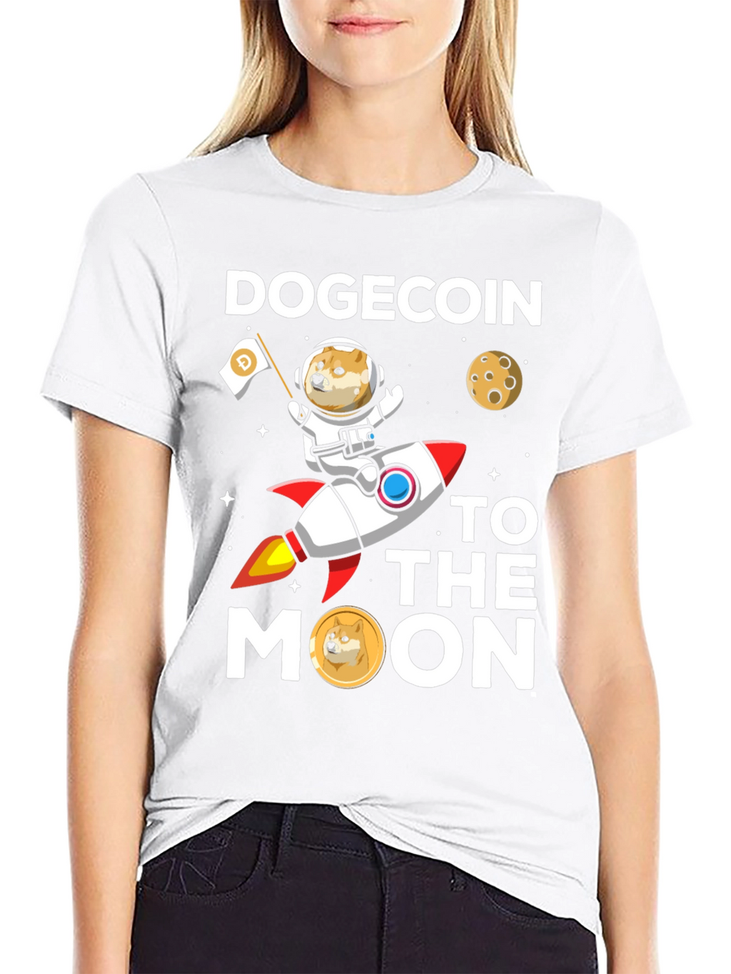 Dogecoin to the Moon T-Shirt
