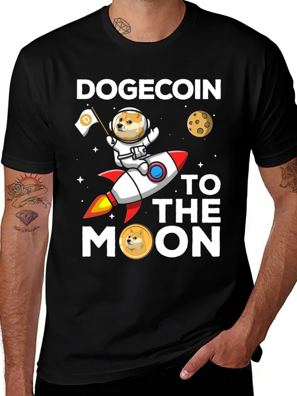 Dogecoin to the Moon T-Shirt
