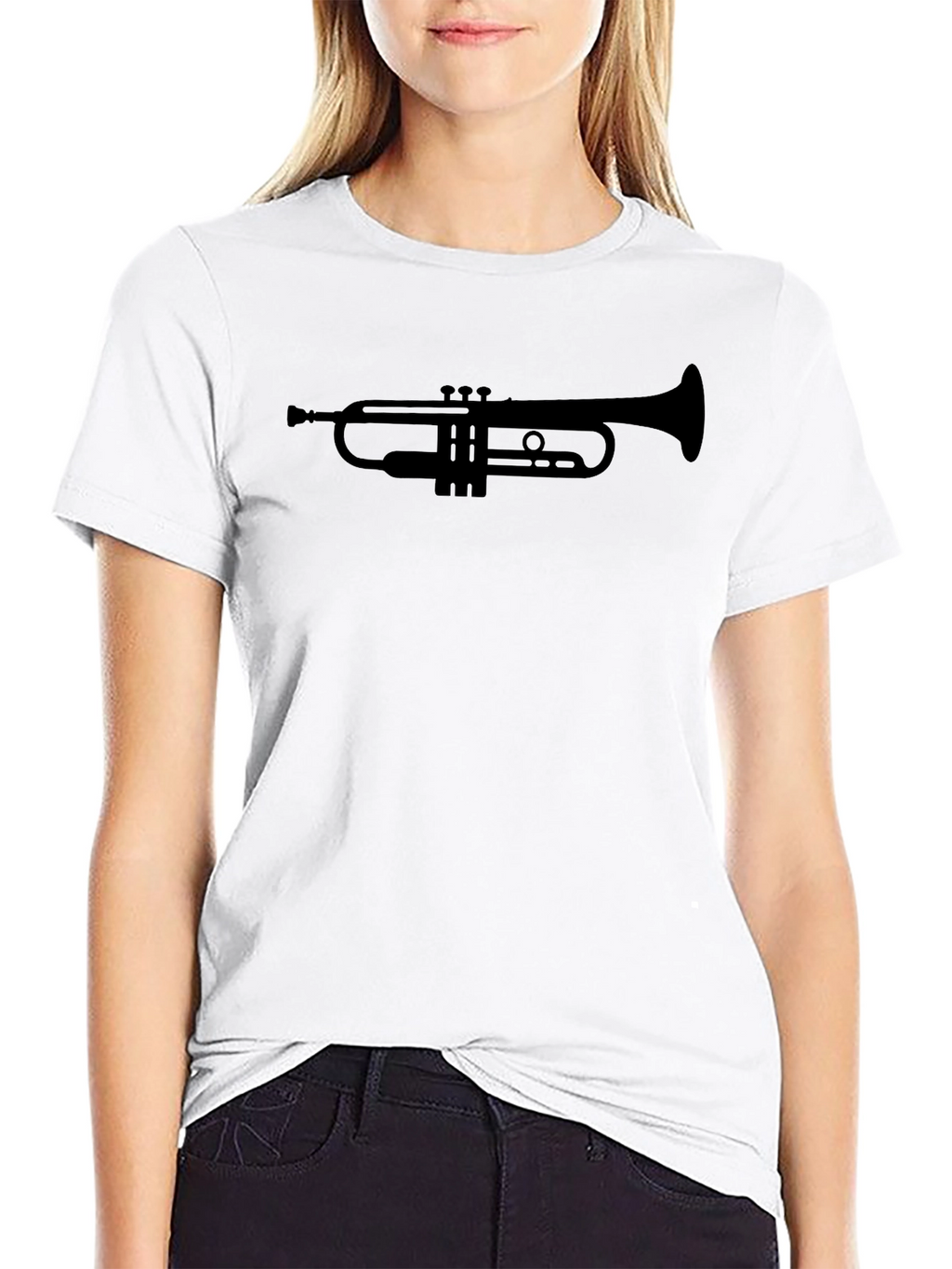Trumpet Graphic Tee - Musical Instrument Shirt
