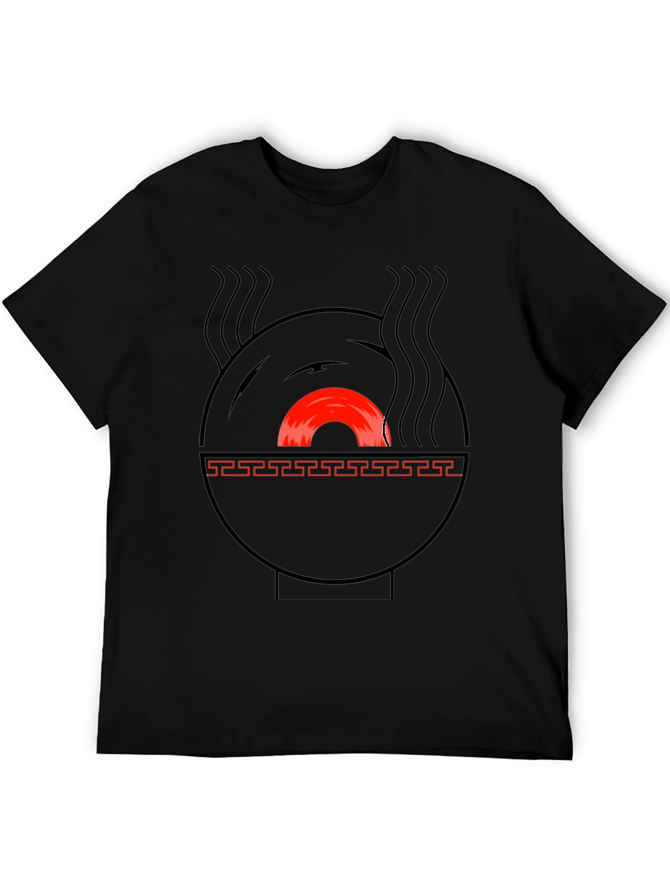 Ramen Record Player T-Shirt - Unique Music Lover Tee