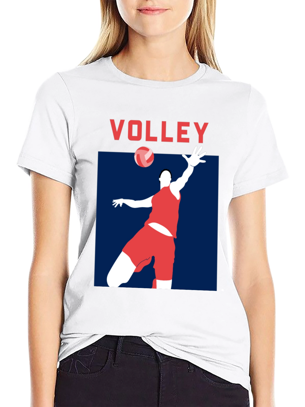 Volley Graphic Tee - Sporty Black T-Shirt