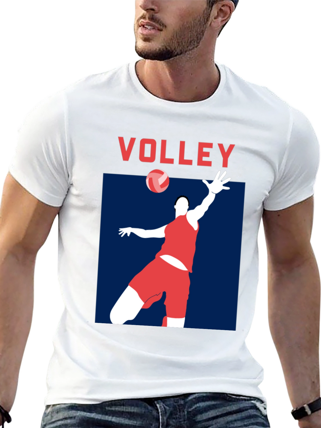 Volley Graphic Tee - Sporty Black T-Shirt