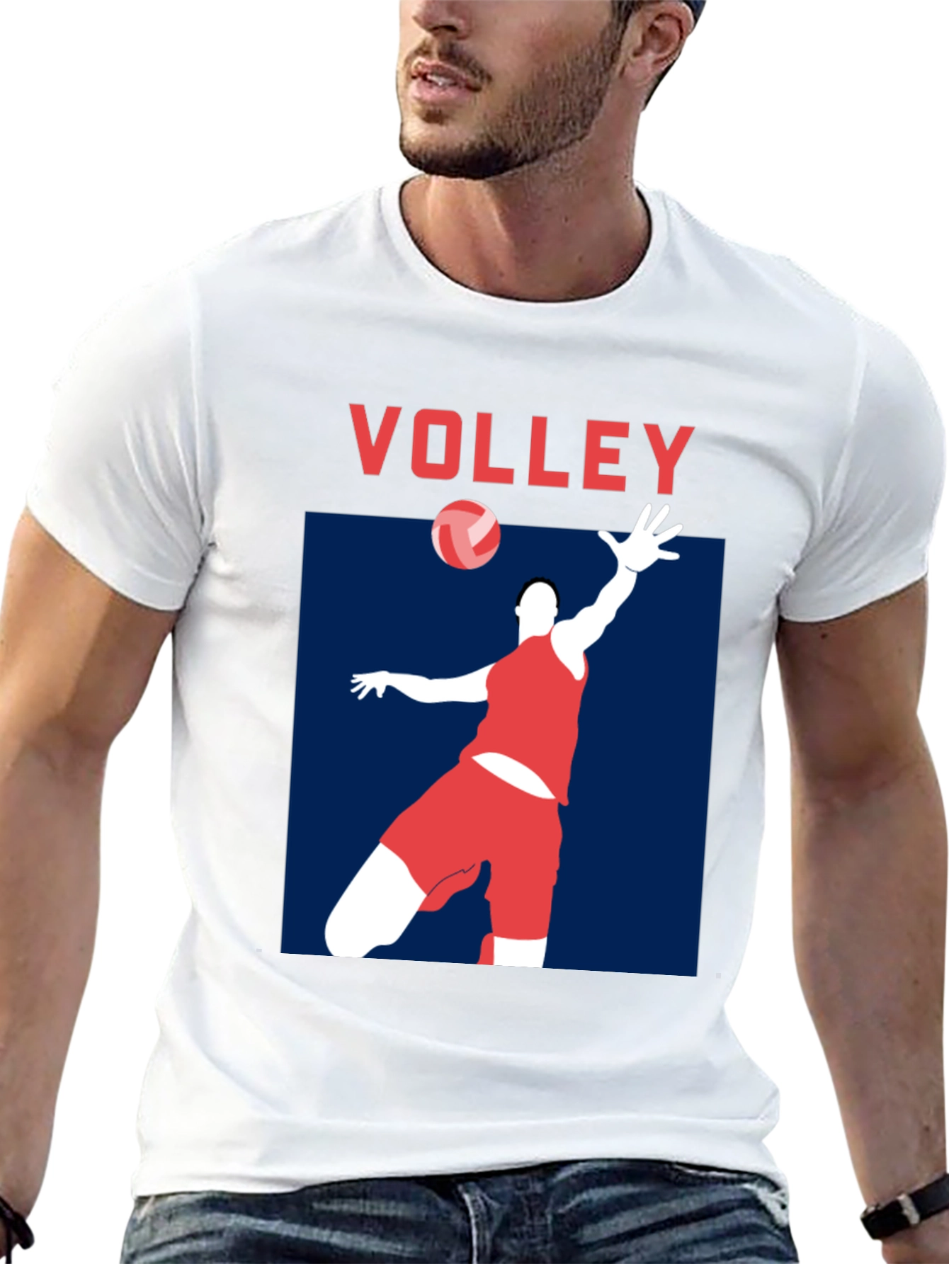 Volley Graphic Tee - Sporty Black T-Shirt