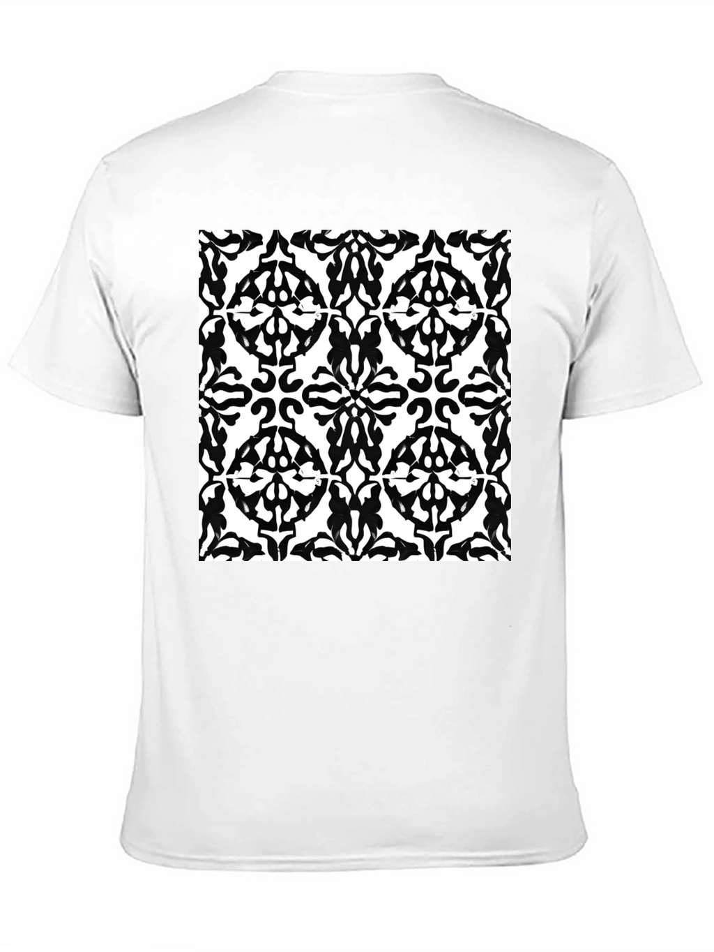 Abstract Pattern Black T-Shirt | Mens Short Sleeve
