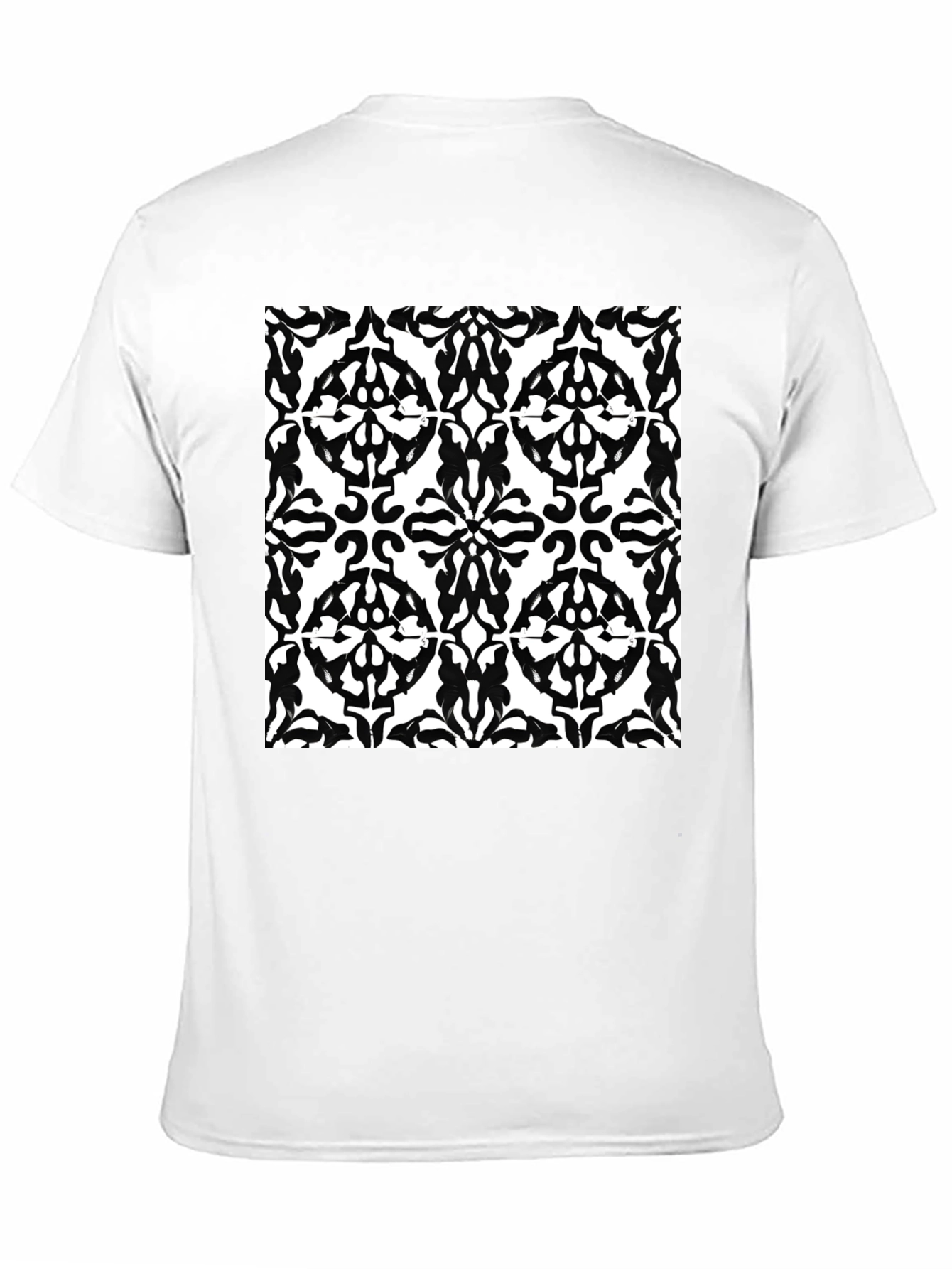Abstract Pattern Black T-Shirt | Mens Short Sleeve